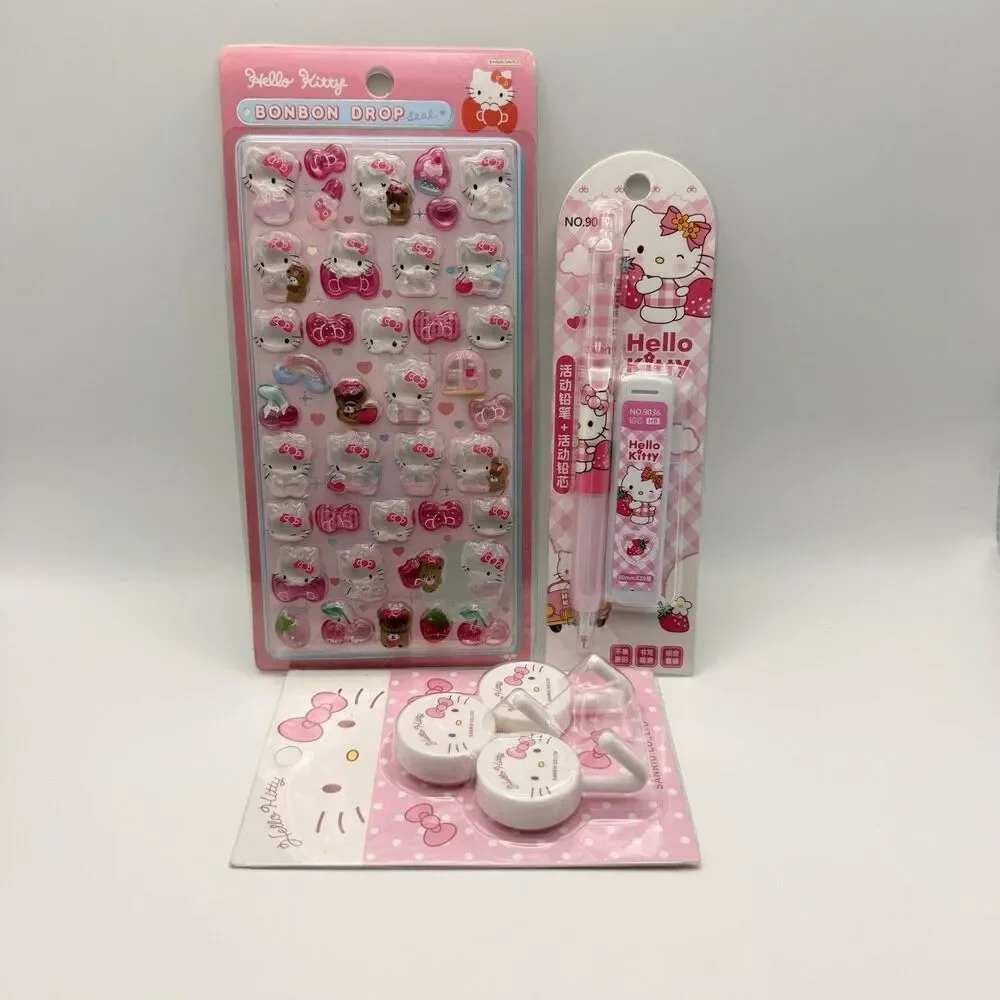 Sanrio Hello Kitty 10 Pcs. Premium Gift Set ~ Includes Licensed Ceramic Cup